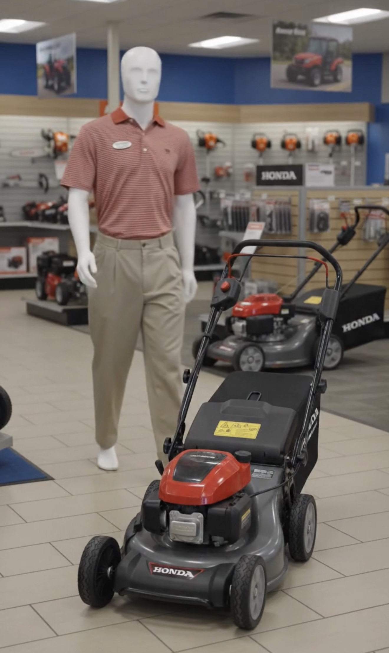 Manny Quinn with Honda equipment